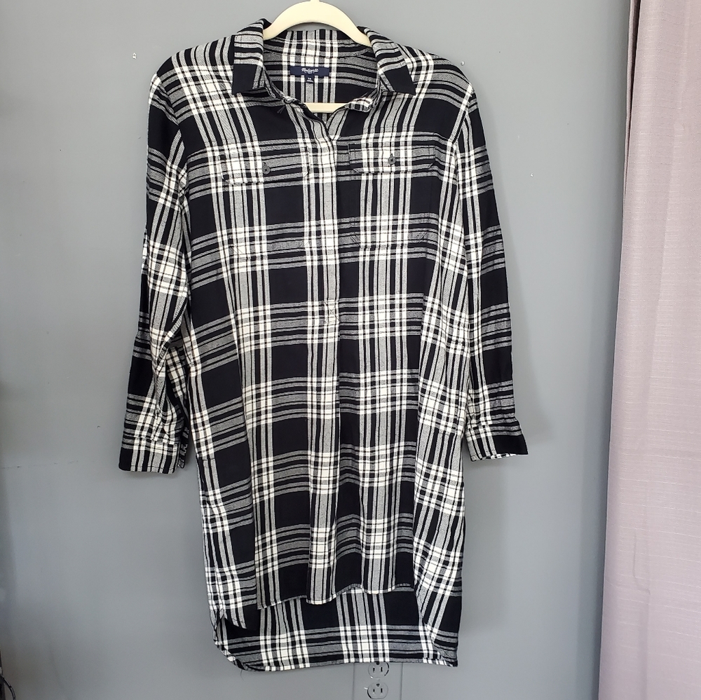 Madewell plaid XS long shirt/dress